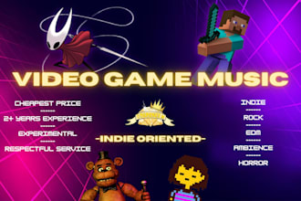 create passionate bgm, game music, horror ambience for cheap