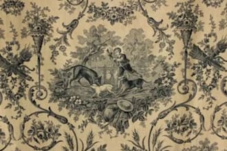 design custom toile de jouy seamless pattern for fabric wallpaper and home decor