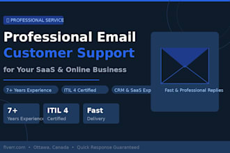 provide professional email customer support for your saas or online business