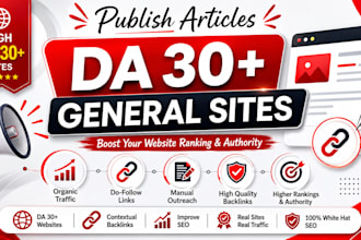 do general guest post backlinks, SEO on high da DR sites