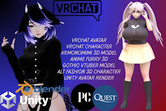 create, customize and optimize a high quality vrchat avatar
