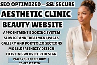 aesthetic website med spa site skincare website esthetician website medical spa