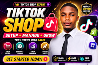 set up tik tok shop, tiktok shop ads fix tiktok shop dropshipping