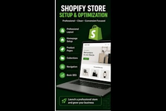 shopify ecommerce setup and optimization