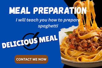 teach you how to prepare delicious spagh meal plan