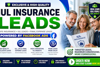 iul insurance leads life insurance iul leads final expense leads iul website