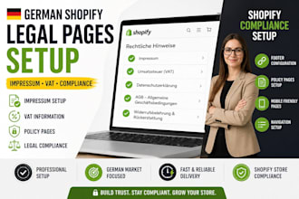 setup german shopify legal pages impressum vat and compliance