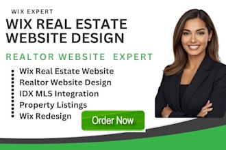 build wix real estate website, realtor website, idx mls integration,wix redesign