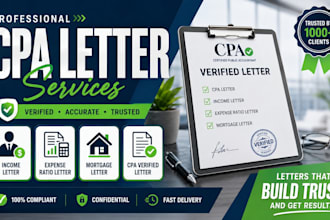 prepare cpa letter cpa comfort letter cpa mortgage letter, financial statements