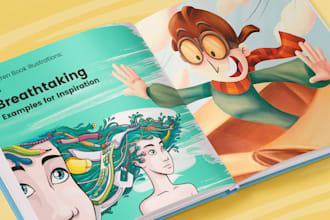 create professional children book illustrations and storybook artwork