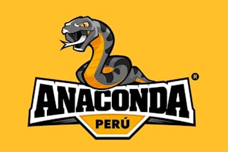 create snake mascot logo design for your company