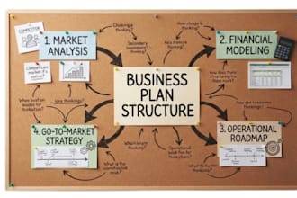write a professional business plan and go to market strategy