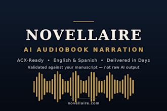 produce your acx ready audiobook narration with a professional ai voice
