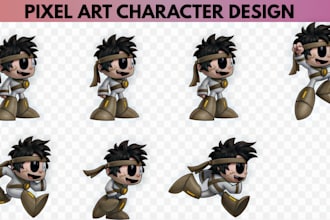 do pixel art pixel animation sprite sheet pixel character design