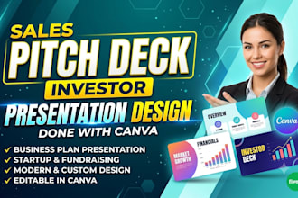 do sales pitch deck, investor sales pitch deck canva presentation design