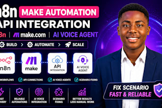 n8n make automation api integration claude code ai voice agent fix scenerio