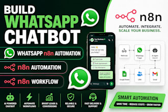 build whatsapp chatbot, whatsapp n8n automation, n8n automation, n8n workflow