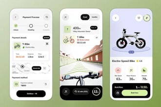 develop biking app, cycling route app, and bike sharing app