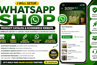 whatsapp business shop product catalog  ecommerce website migration