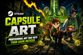 illustrate steam capsule game art banner steam header capsule artwork game cover