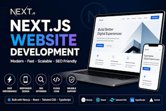 build a modern nextjs website