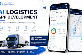 build ai logistic app fleet management app transportation mobile app development