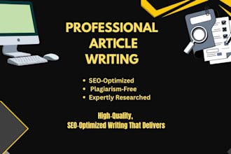 create high quality articles, blogs, and web copy