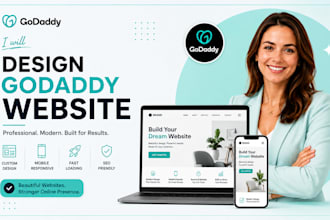 do godaddy website design, godaddy ecommerce website design, go daddy redesign