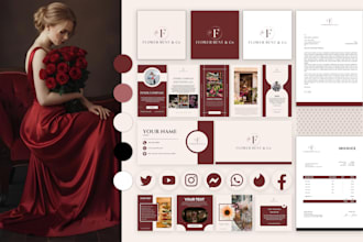 design luxury logo, branding kit, and brand identity