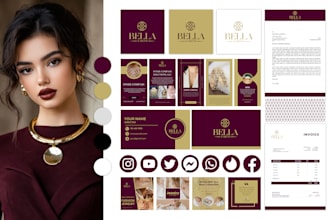 design luxury logo, branding kit, and brand identity