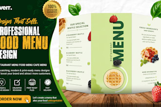 create attractive food menu design