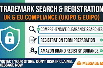do UK trademark search and european brand registration