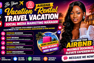 be your airbnb vacation rental, travel vacation social media marketing manager