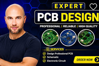 do clean pcb layout, design schematics, electronic circuits in kicad pcb design