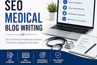 write SEO optimized healthcare and medical blog content