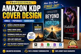 do amazon KDP cover design kindle cover design paperback cover that sells