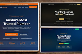 build a modern landing page for your business