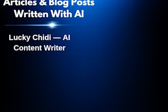 write ai assisted blog posts and articles