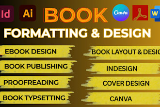 do book formatting, typesetting and KDP book layout design