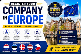 eu company registration in latvia, estonia, netherlands and more