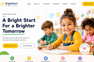build kindergarten website, preschool website daycare website, childcare website