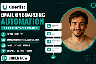 setup userlist email onboarding automation saas lifecycle email