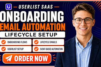set up userlist saas onboarding and lifecycle email automation