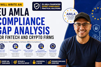 write an eu amla compliance gap analysis for fintech and crypto firms