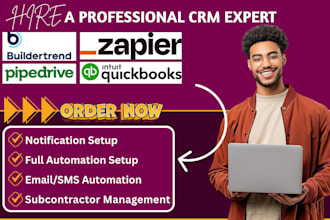 setup buildertrend zapier integration quickbooks automation pipedrive pipeline