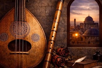 record oud, qanun, ney, duduk and other  arabic middleeastern instruments