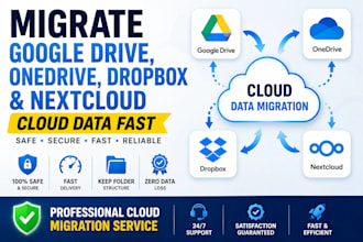 google drive, onedrive, dropbox, nextcloud cloud storage data migration