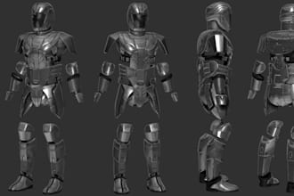 design 3d printable cosplay props, masks, helmets, armor and stl files