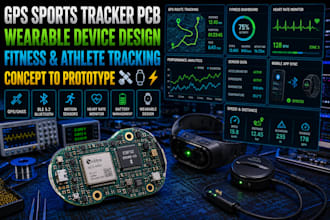 design gps wearable device pcb, sports tracking hardware and embedded systems