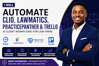 setup clio lawmatics ai automation practicepanther trello apolo client workflows